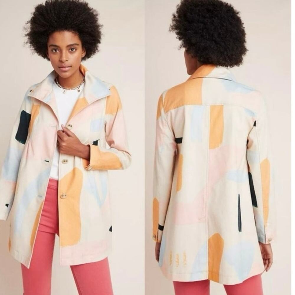 NWT Anthropologie Moglea Daybreak Trenchcoat size 10